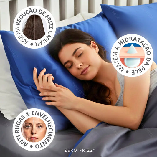 Par de fronhas de cetim Zero Frizz® - Anti envelhecimeno, rugas e frizz