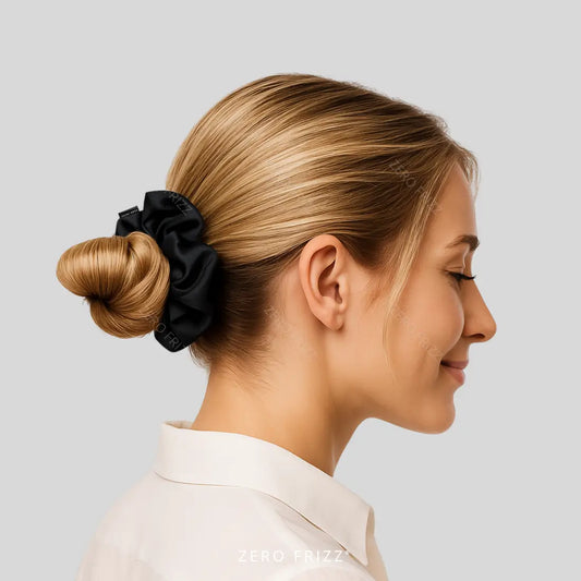 Conjunto de 5 Scrunchies de Cetim Anti Quebra, Anti Nós e Anti Frizz